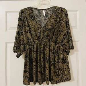 Leopard Print Women's Blouse